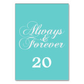 Carte de table Ivory Always & Forever Mariage (Dos)