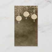 Carte de table Ivory Lanterns (Dos)