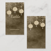 Carte de table Ivory Lanterns (Devant / Derrière)