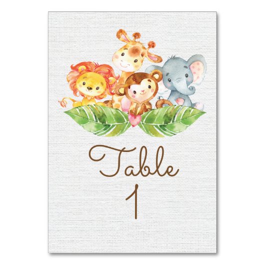 Carte de table Jungle douce (Par défaut)