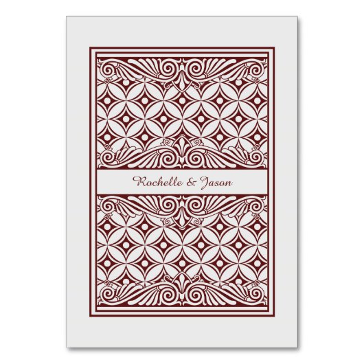 Carte de table King Queen Play (Dos)