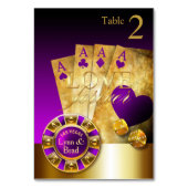 Carte de table Las Vegas Casino DEMANDER DES NOMS (Par défaut)