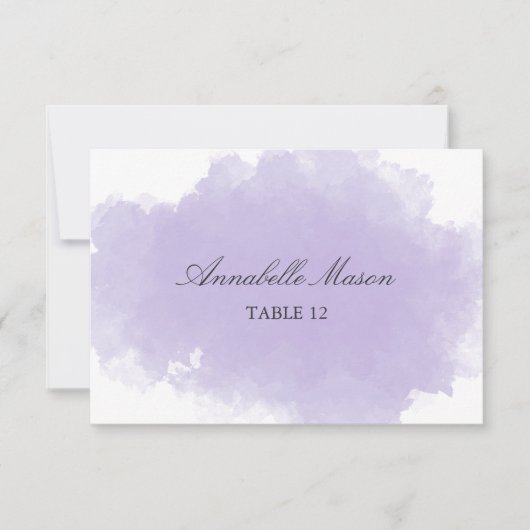 Carte de table | Lavande Mist (Devant)
