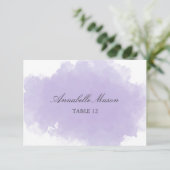 Carte de table | Lavande Mist (Debout devant)