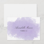 Carte de table | Lavande Mist (Devant / Derrière)