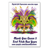 Carte de table Mardi Gras (Par défaut)