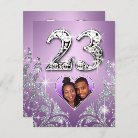 Carte de table Mari n° 23 (Devant / Derrière)