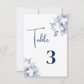 Carte de table mariage (Devant)