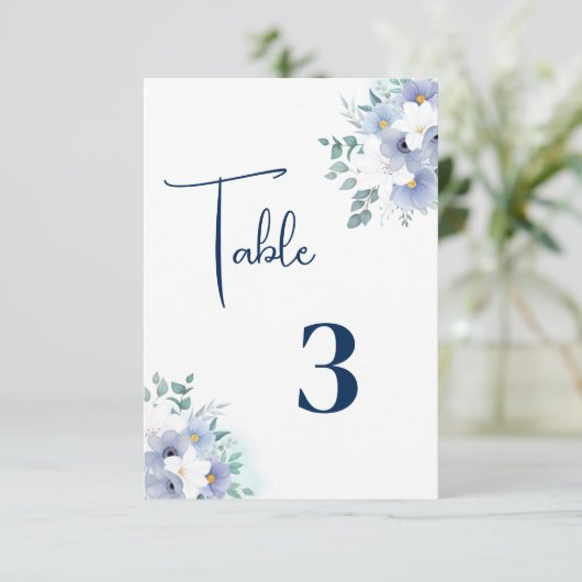 Carte de table mariage (Debout devant)