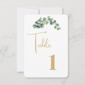 Carte de table mariage (Devant)