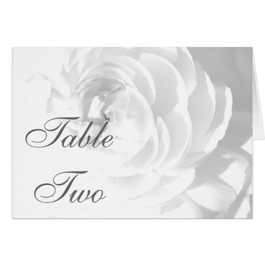 Carte de table mariage (Devant Horizontal)