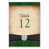 Carte de table Mariage celte Tartan Irlandais Clad (Par défaut)