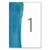 Carte de table mariage couleur bleu gras (Dos)
