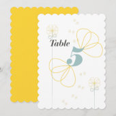 Carte de table Mariage d'amour infini (Devant / Derrière)