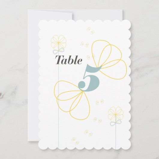 Carte de table Mariage d'amour infini (Devant)