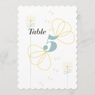 Carte de table Mariage d'amour infini