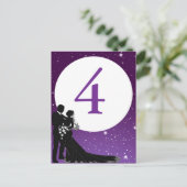 Carte de table Mariage de nuit enchantée (Debout devant)