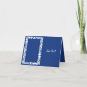 Carte de table Mariage de Santorini Bleu Méditerra (Devant)