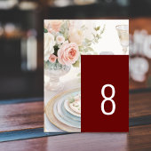 Carte de table Mariage de style Magazine personnal