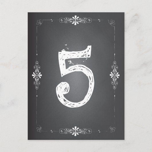 Carte de table Mariage de tableau (Devant)