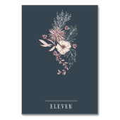Carte de table Mariage floral crème moderne (Dos)