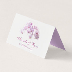 Carte de table Mariage Floral Roses Jaunes Moderne