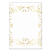 Carte de table mariage Stargazer Floral (Dos)