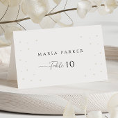 Carte de table Mariage White Pearls