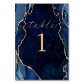 Carte de table marine, marbre et or (Dos)