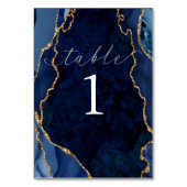 Carte de table marine, marbre et or (Dos)