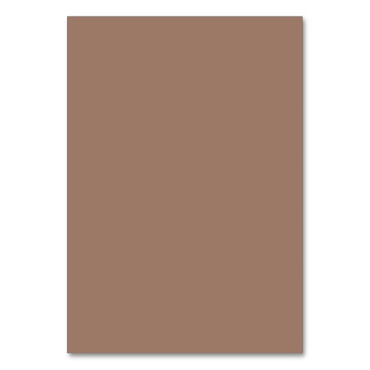Carte de table marron terreuse minimaliste (Par défaut)