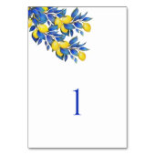 Carte de table méditerranéenne-citrons-Mariages (Dos)