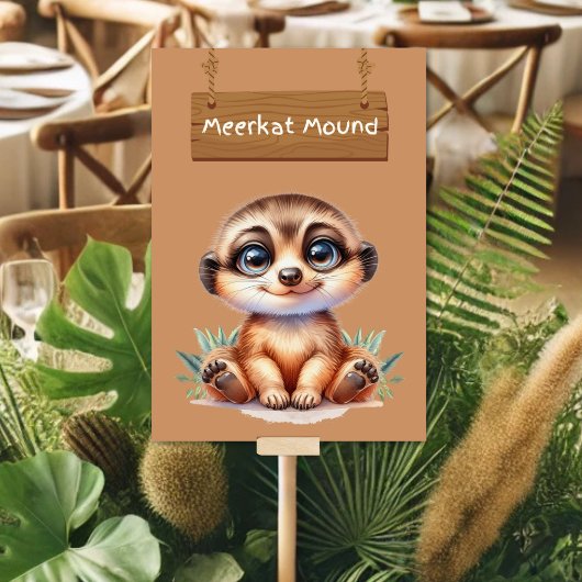 Carte de table Meerkat