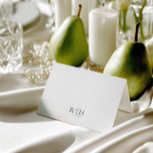 Carte de table minimaliste pour mariage