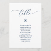 Carte de table moderne pour hôtes romantiques assi (Devant)