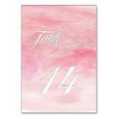 CARTE DE TABLE MODERNE ROSE rose D'EAU (Dos)