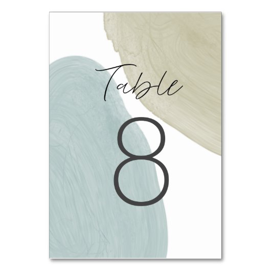 Carte de table moderne Serenity (Dos)