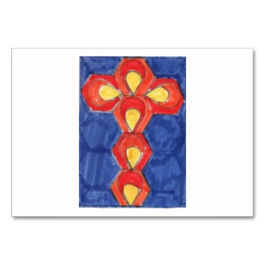 Carte de table Motif croisé (Devant)