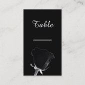 Carte de table Noire rose (Dos)