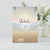 Carte de table Palms Sunset Beach (Debout devant)