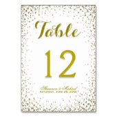 Carte de table | Parties scintillant (Dos)