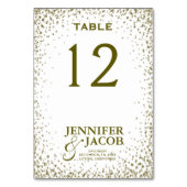 Carte de table | Parties scintillant Confetti (Dos)