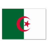 Carte de table patriotique avec Drapeau d'Algérie (Devant)