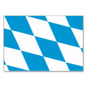 Carte de table patriotique avec Drapeau de Bavière (Dos)