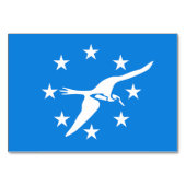 Carte de table patriotique avec Drapeau de Corpus  (Dos)