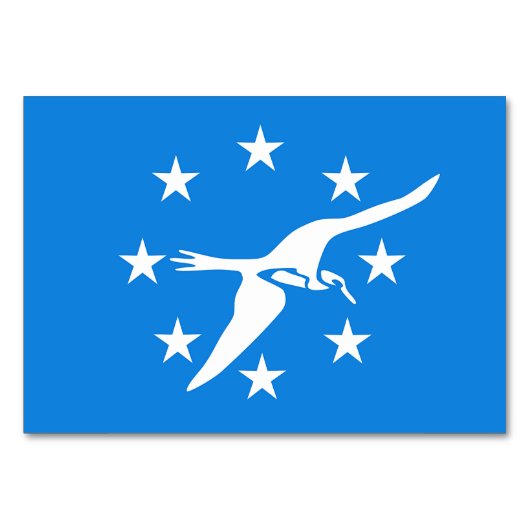 Carte de table patriotique avec Drapeau de Corpus  (Devant)