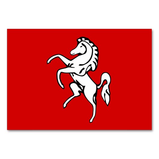 Carte de table patriotique avec Drapeau de Kent, A (Devant)