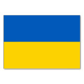 Carte de table patriotique avec Drapeau de l'Ukrai (Devant)