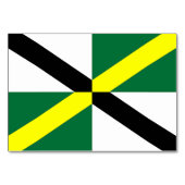 Carte de table patriotique avec Drapeau de Montere (Dos)