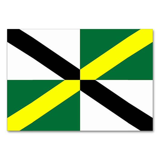 Carte de table patriotique avec Drapeau de Montere (Devant)